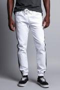 White Striped Joggers