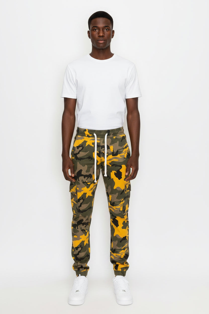 Yellow Camo Joggers