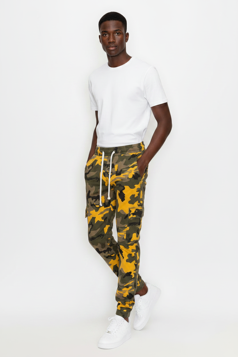 Yellow Camo Joggers