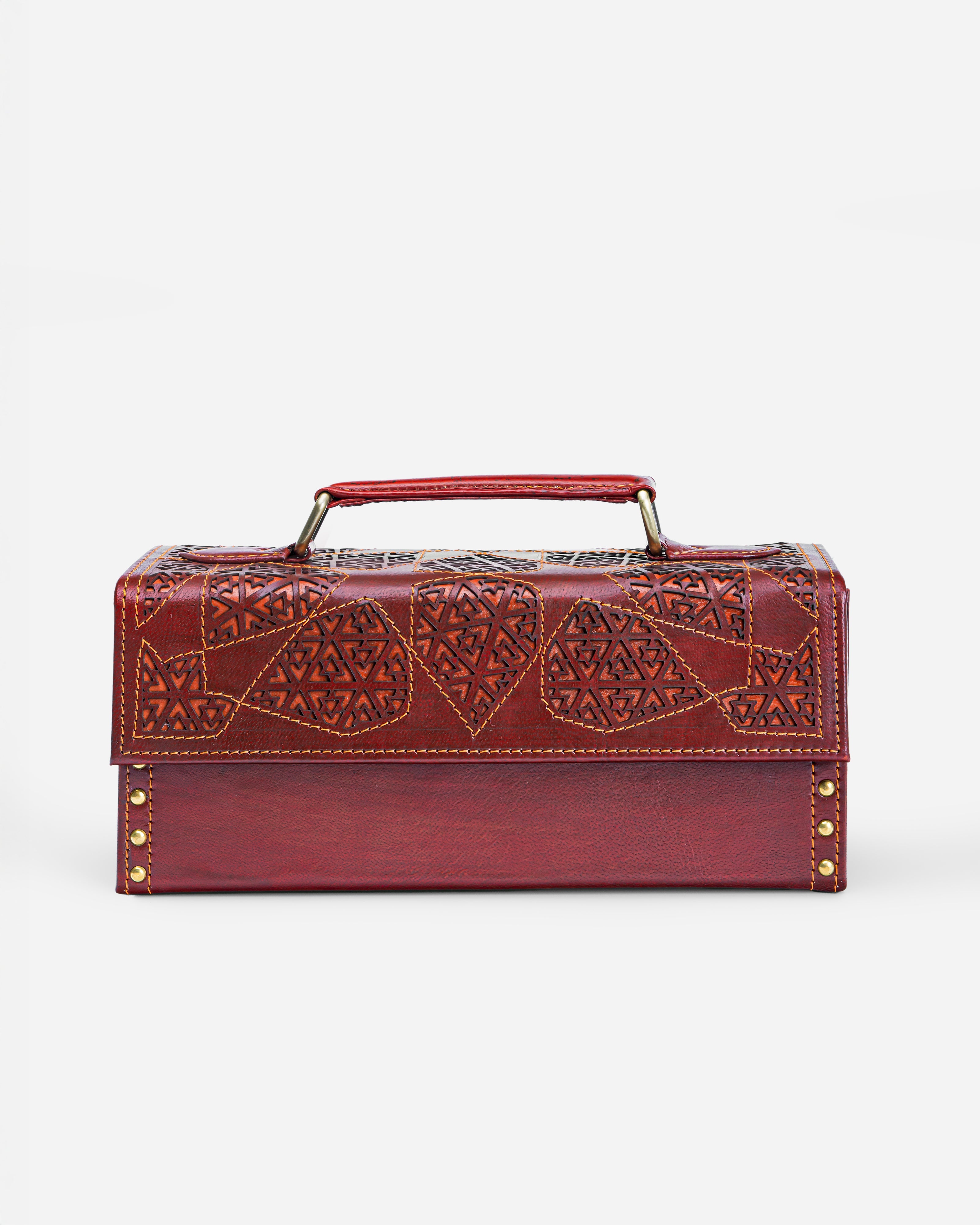 Heirloom Doctor's Bag Leather And Wood