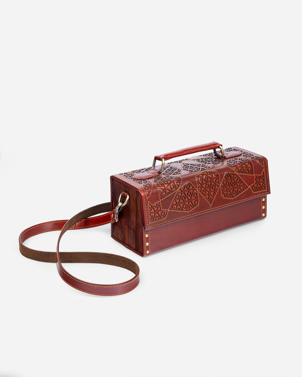 Heirloom Doctor's Bag Leather And Wood