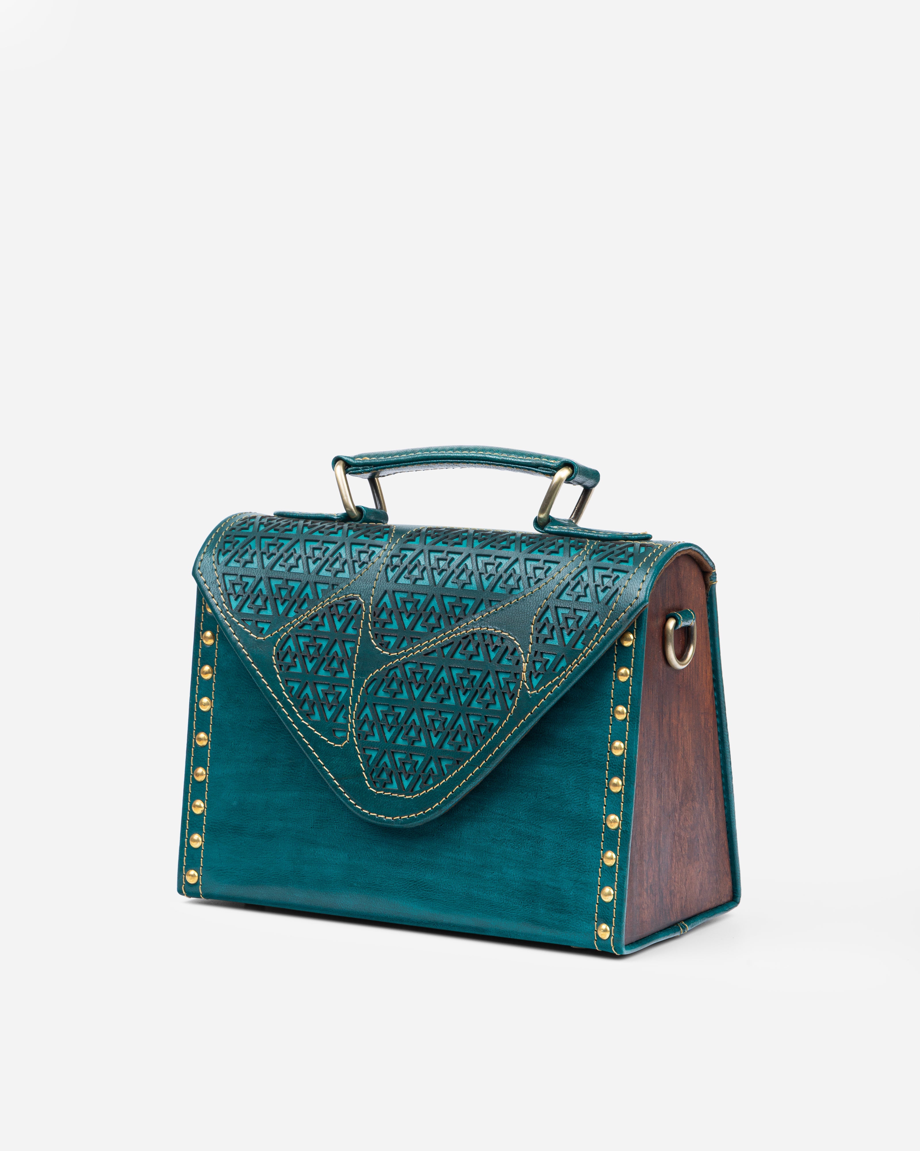 Green Verdant Voyage Crossbody Bag