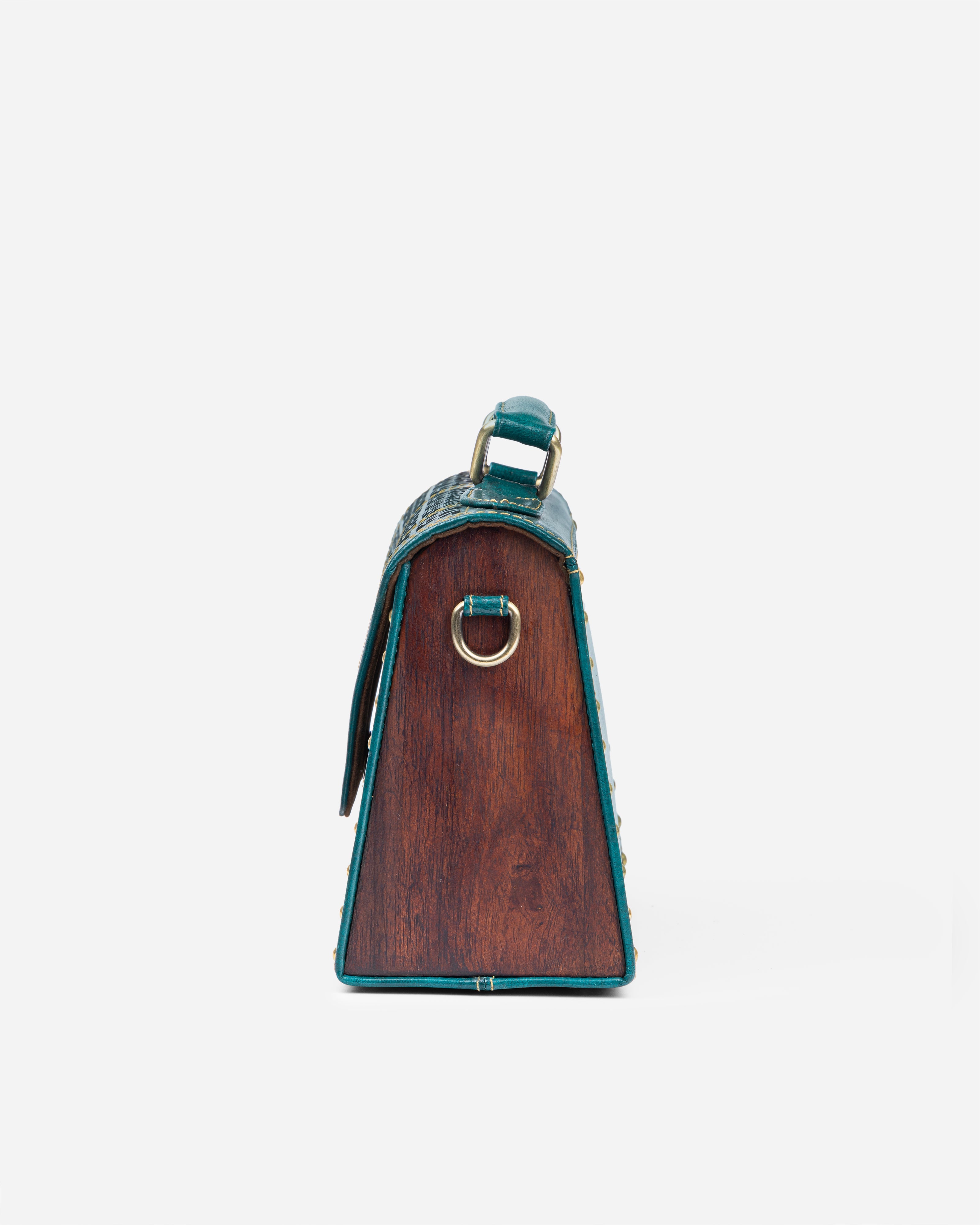 Green Verdant Voyage Crossbody Bag