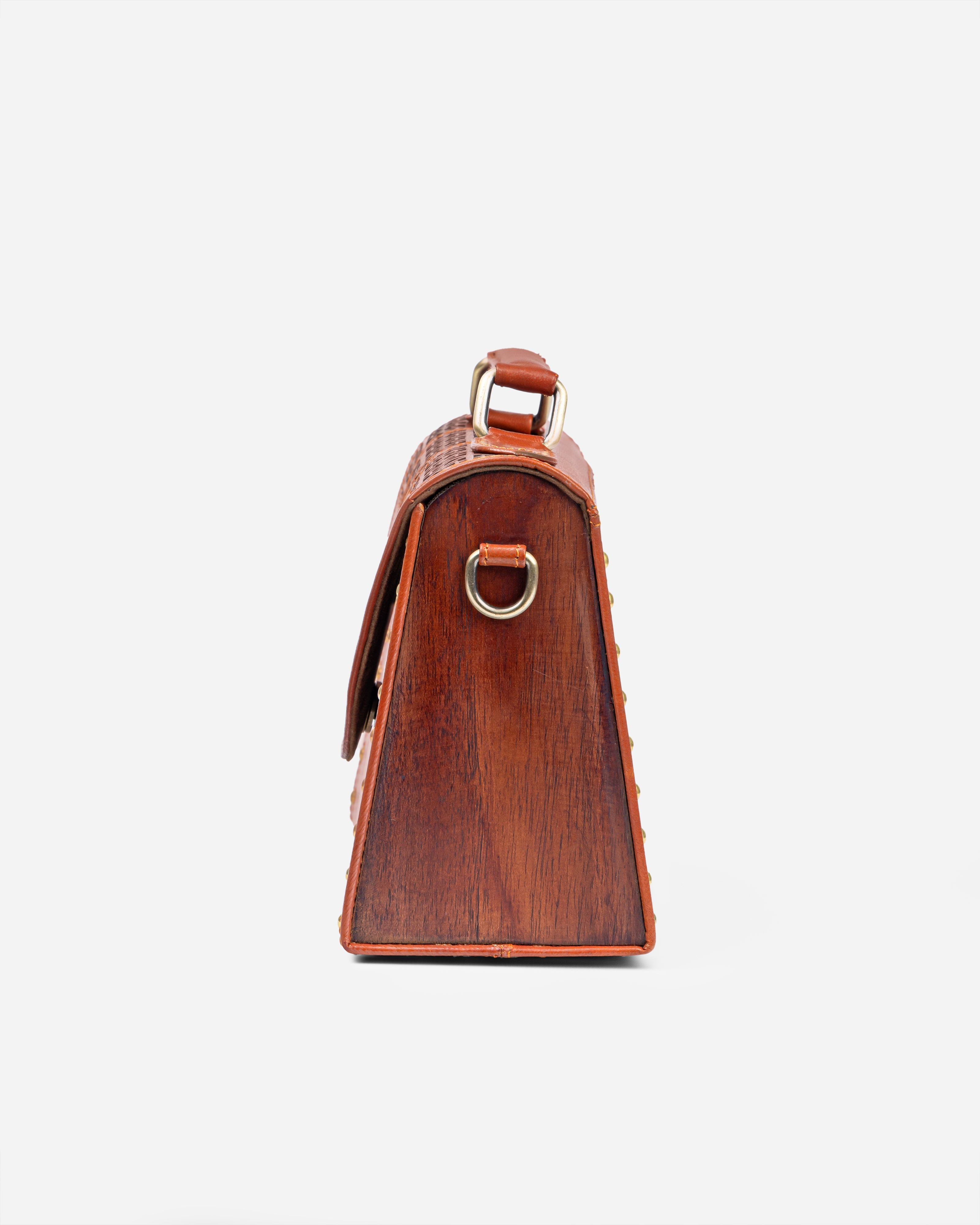 Golden Horizon Tan Crossbody Bag