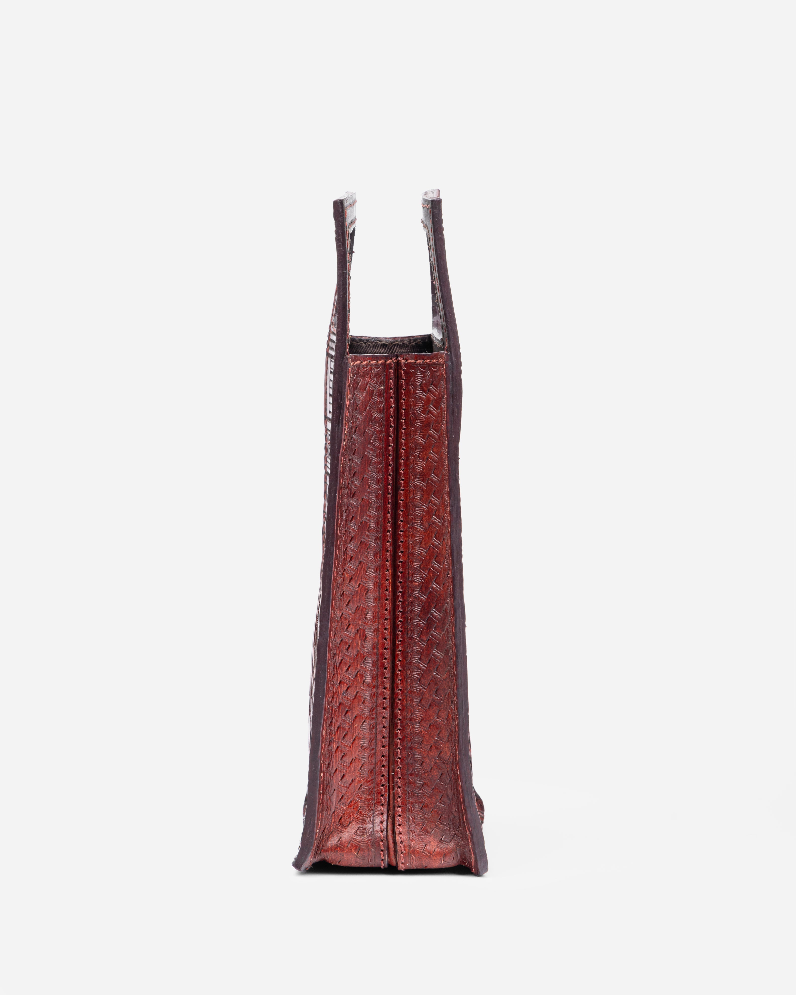 Guardian Angel Handtooled Leather Clutch Bag