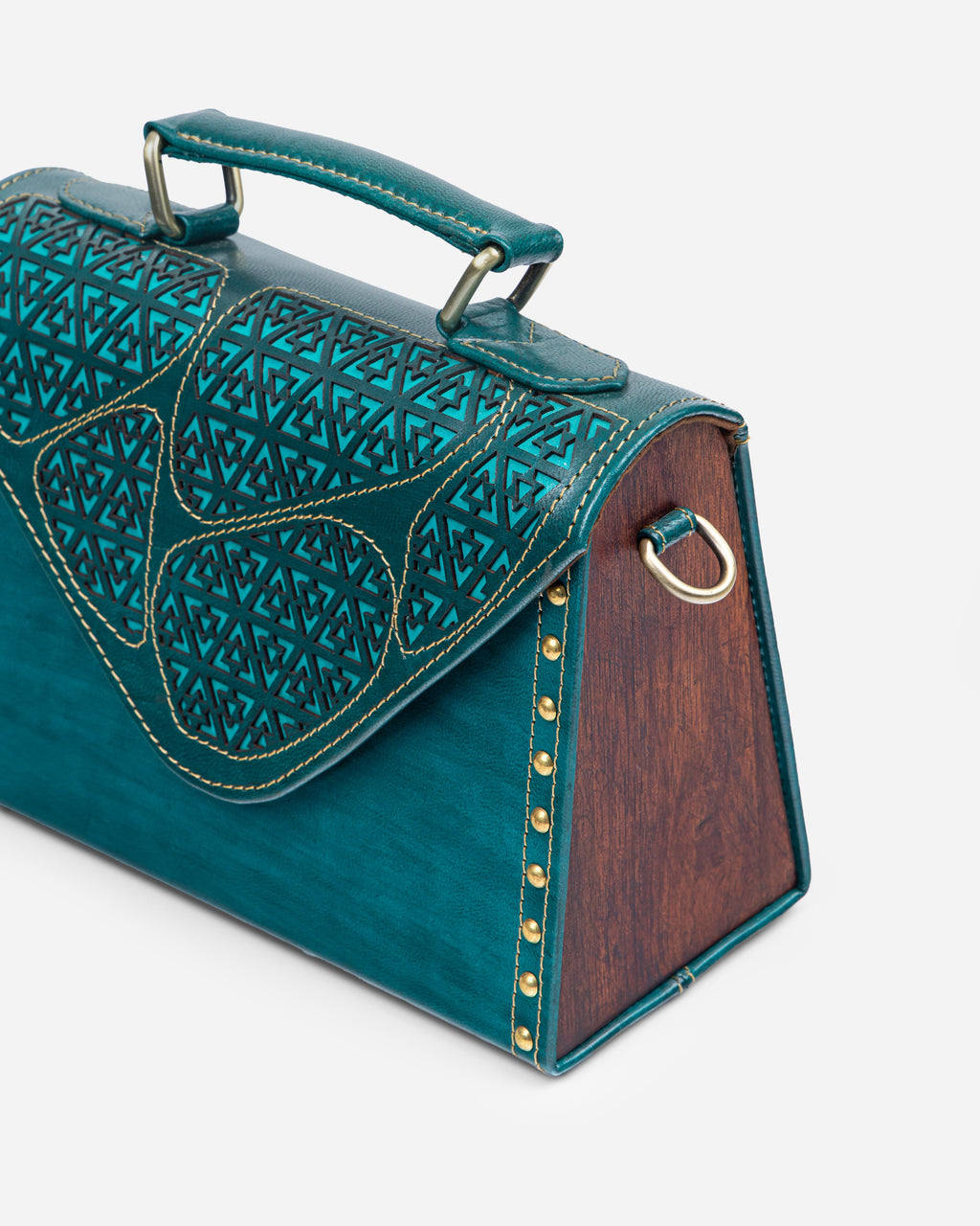 Green Verdant Voyage Crossbody Bag