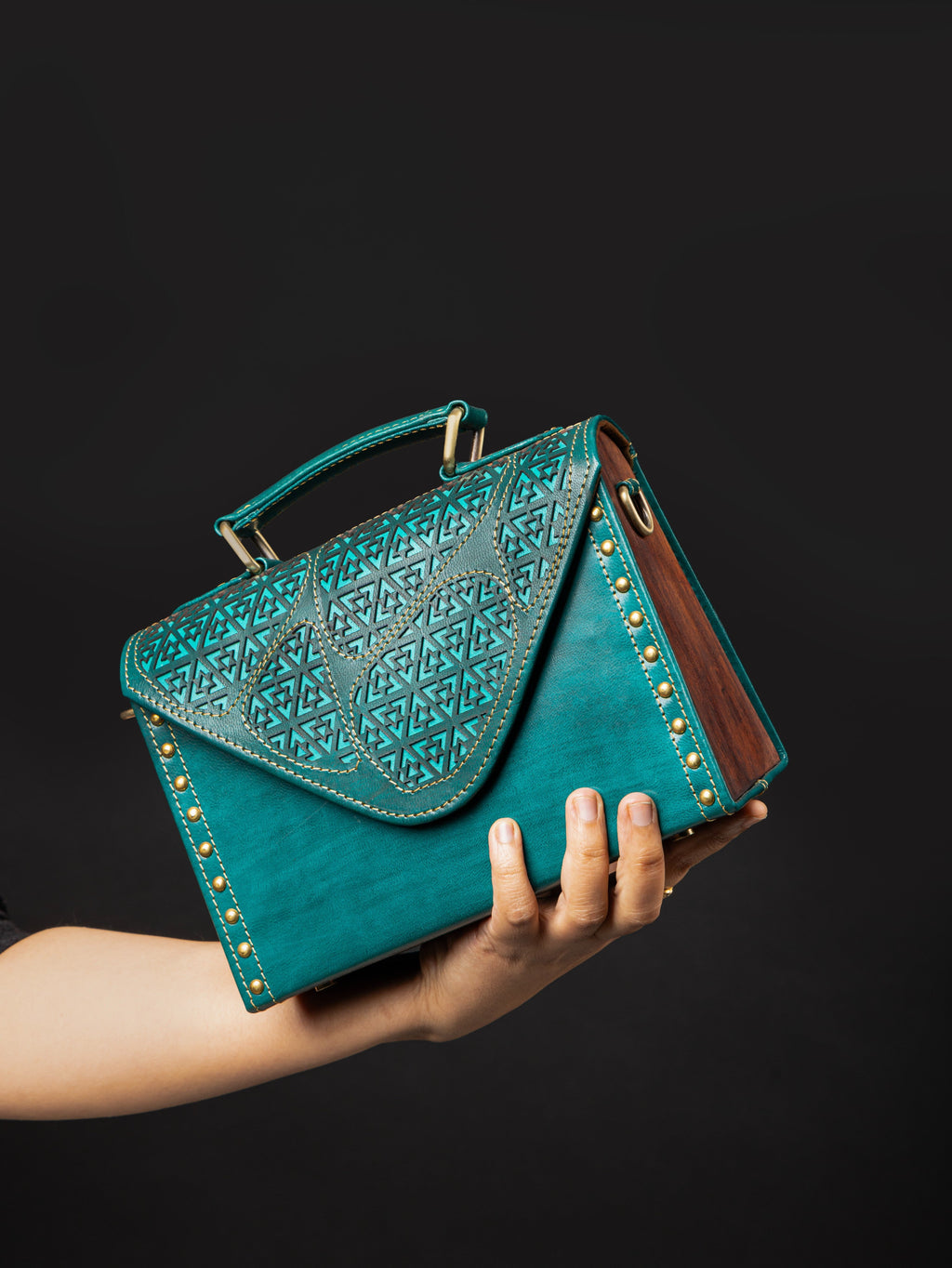 Green Verdant Voyage Crossbody Bag
