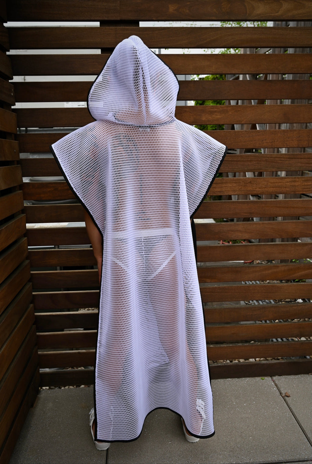 Honeycomb  White Mesh Tunic