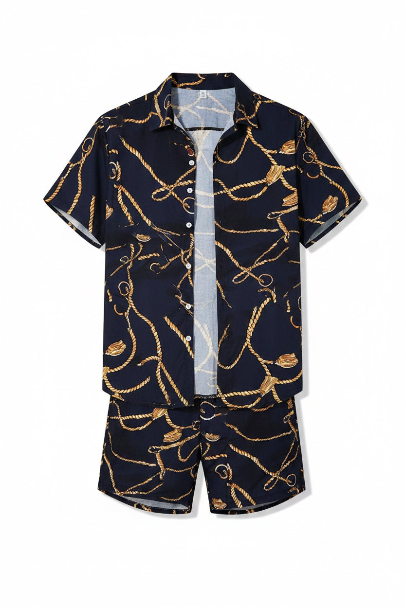 Dark Casual Print Set