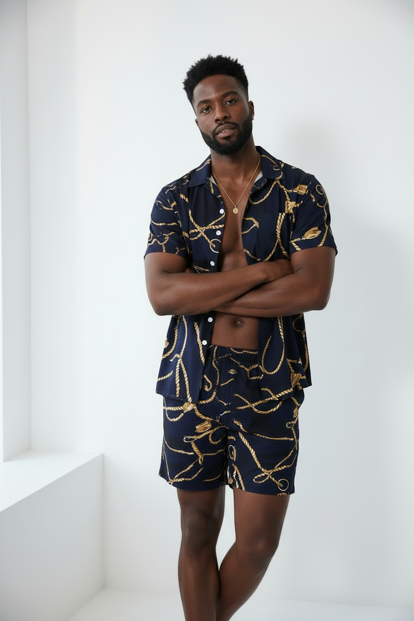 Dark Casual Print Set