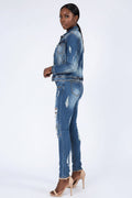 Distressed Denim Set
