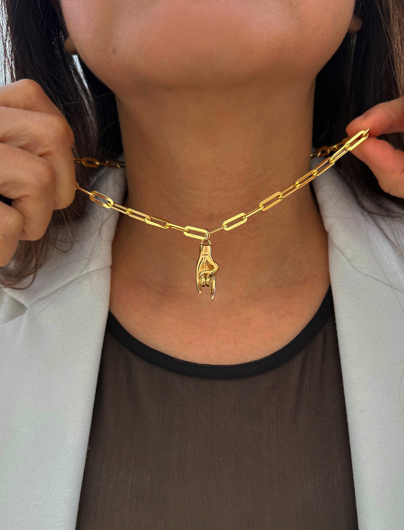 ITALIAN HAND Charm Pendant Only