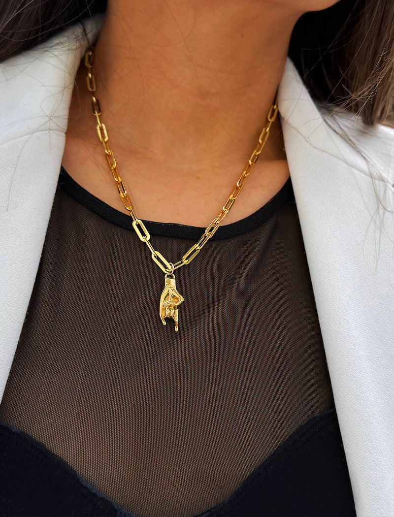 ITALIAN HAND Charm Pendant Only