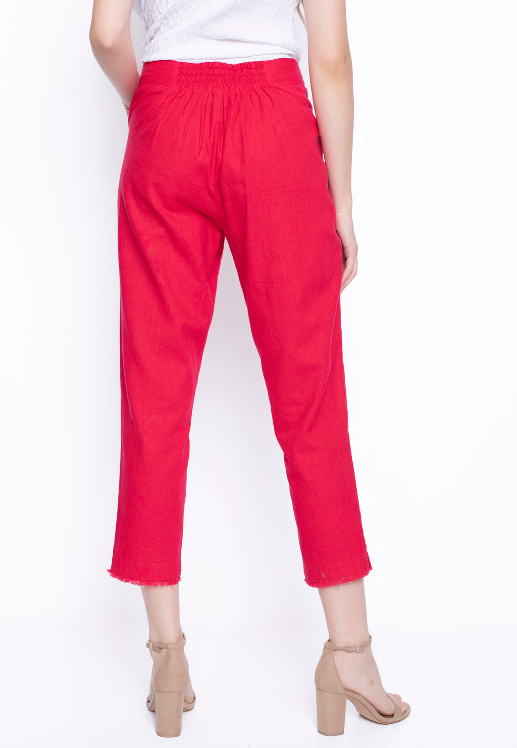 Eyelet Pull-On Straight Leg Pants by Picadilly