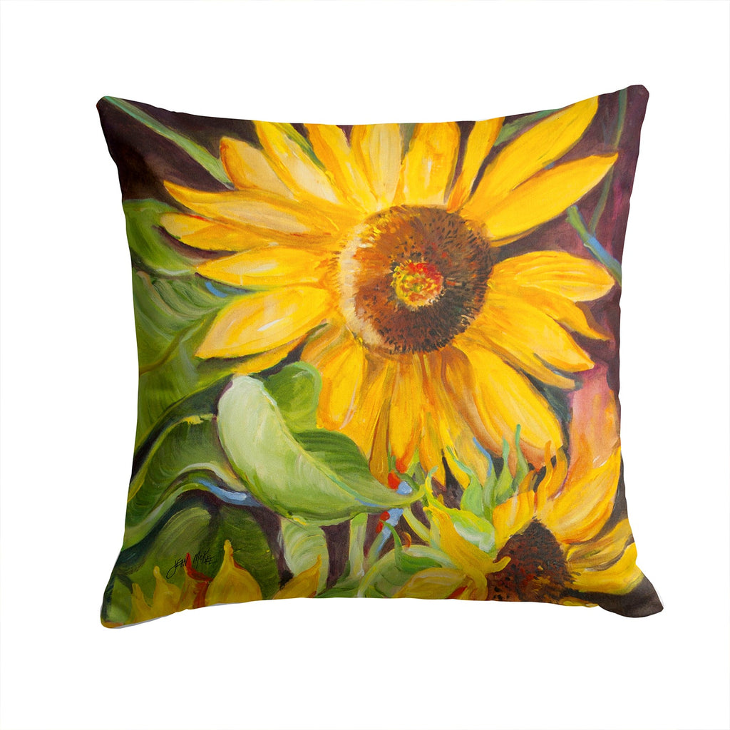 Sunflowers Canvas Throw Pillow - 14x14 Decorative Pillow – Art for Your Home & Patio JMK1265PW1414