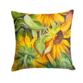 Sunflowers Canvas Throw Pillow - 14x14 Decorative Pillow – Art for Your Home & Patio JMK1266PW1414