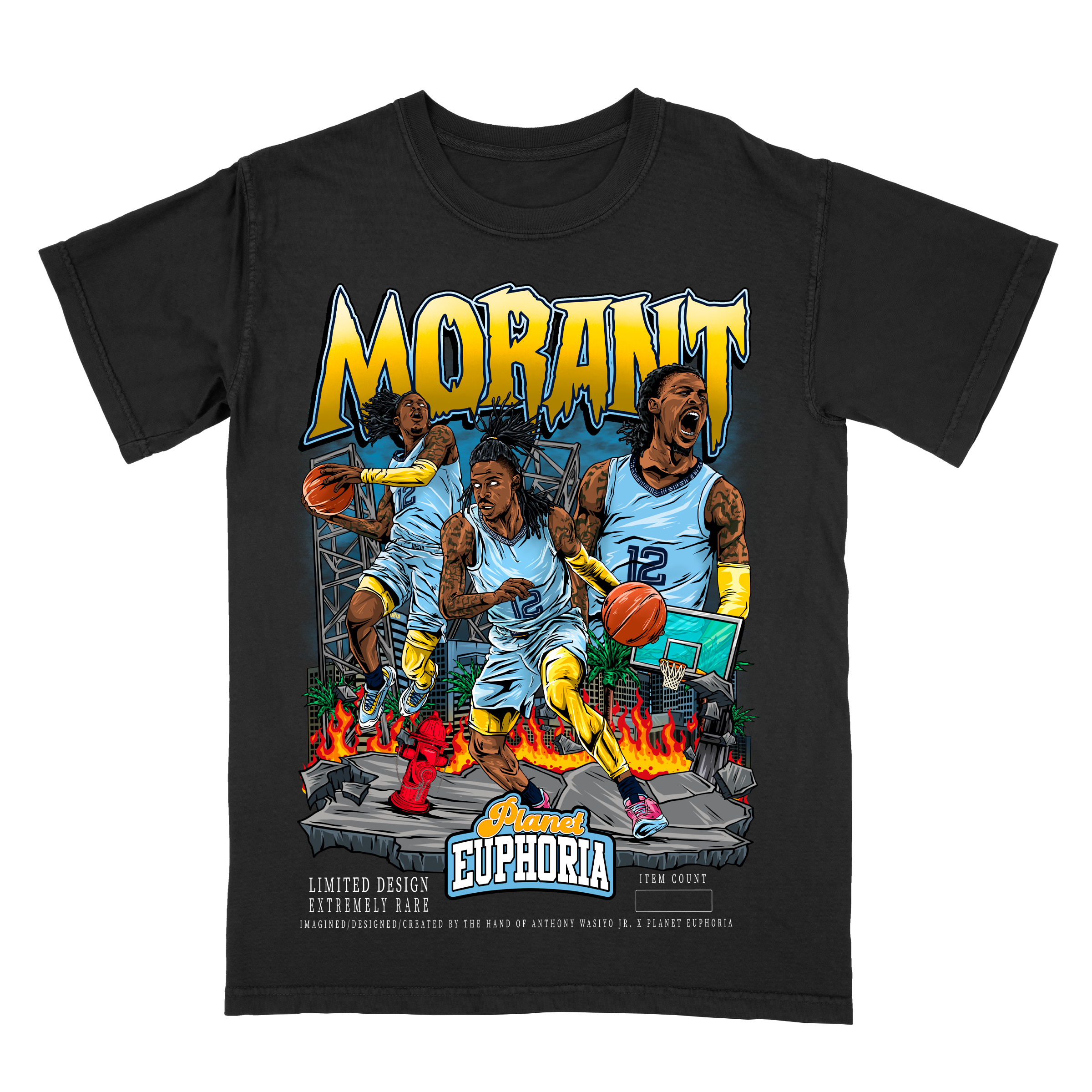 Ja Morant V2 Limited Edition NBA Player Graphic T-Shirt