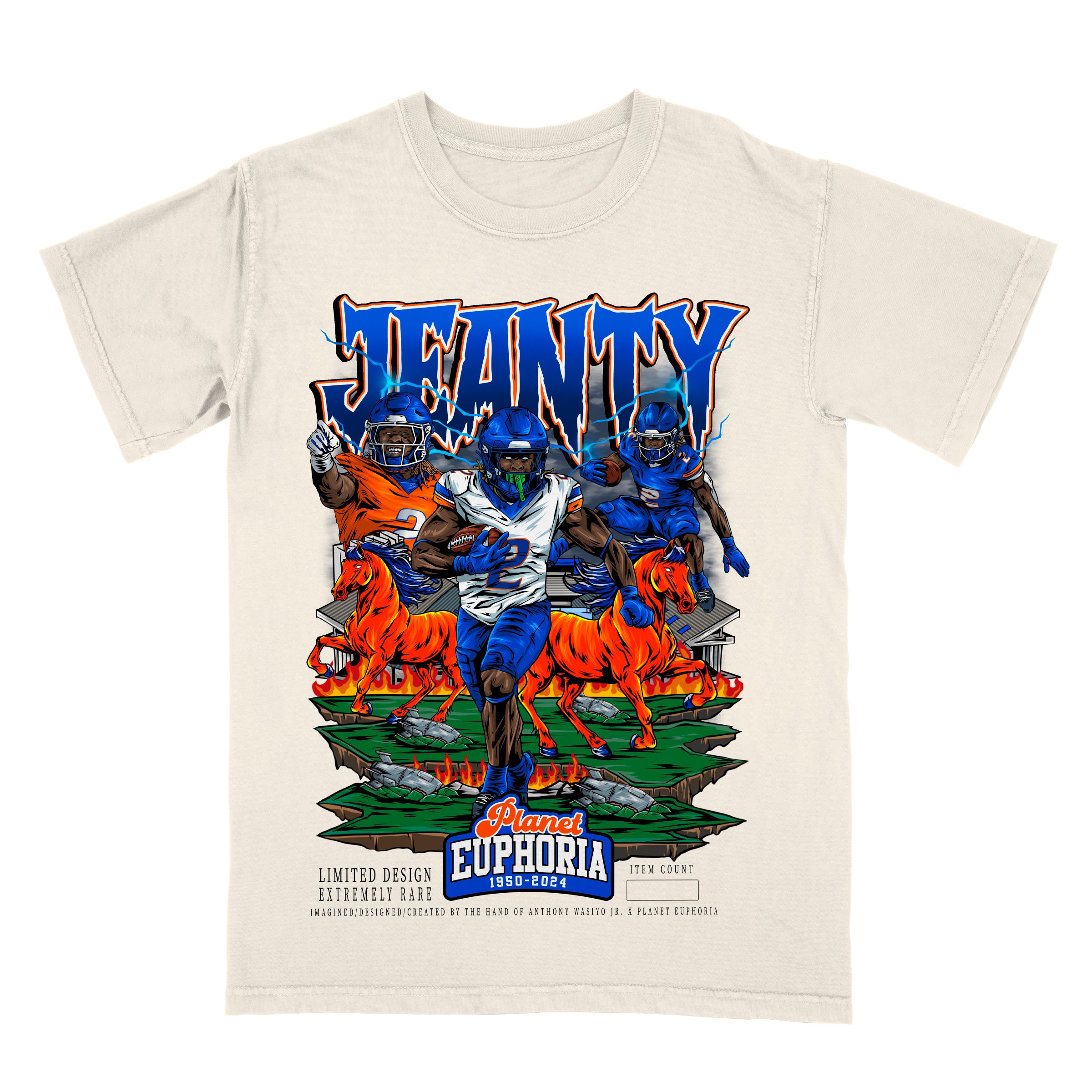 Ashton Jeanty Limited Edition NFL Player Graphic T-Shirt