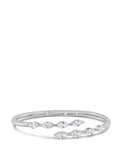 Marquise CZ Hinged Bracelet
