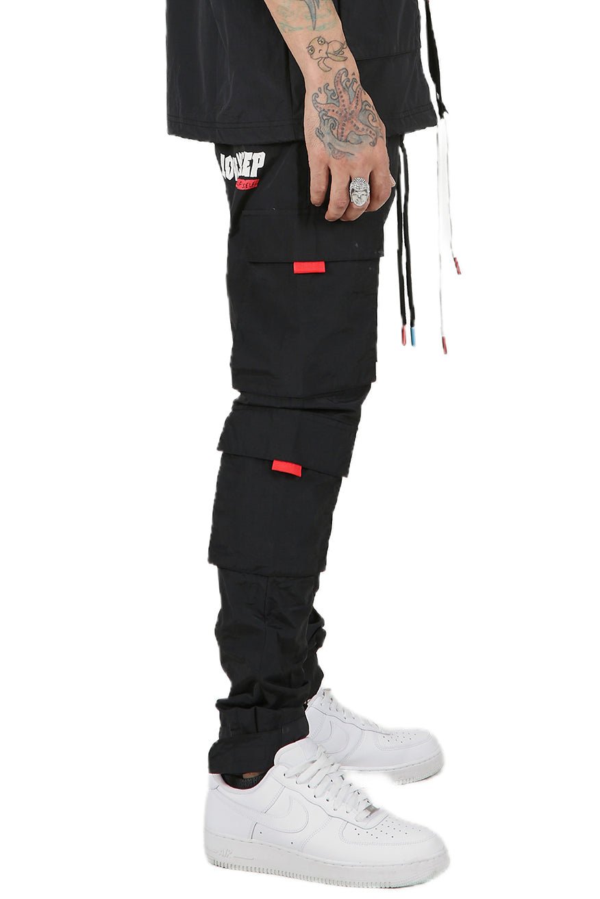 Josh Men's premium crispy nylon cargo jogger pants