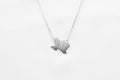 Texas State Map Necklace - Matte Polish
