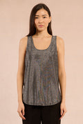 Ladies Shimmer Knit Tank Top