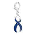 Large Dark Blue Ribbon Hanging Charms