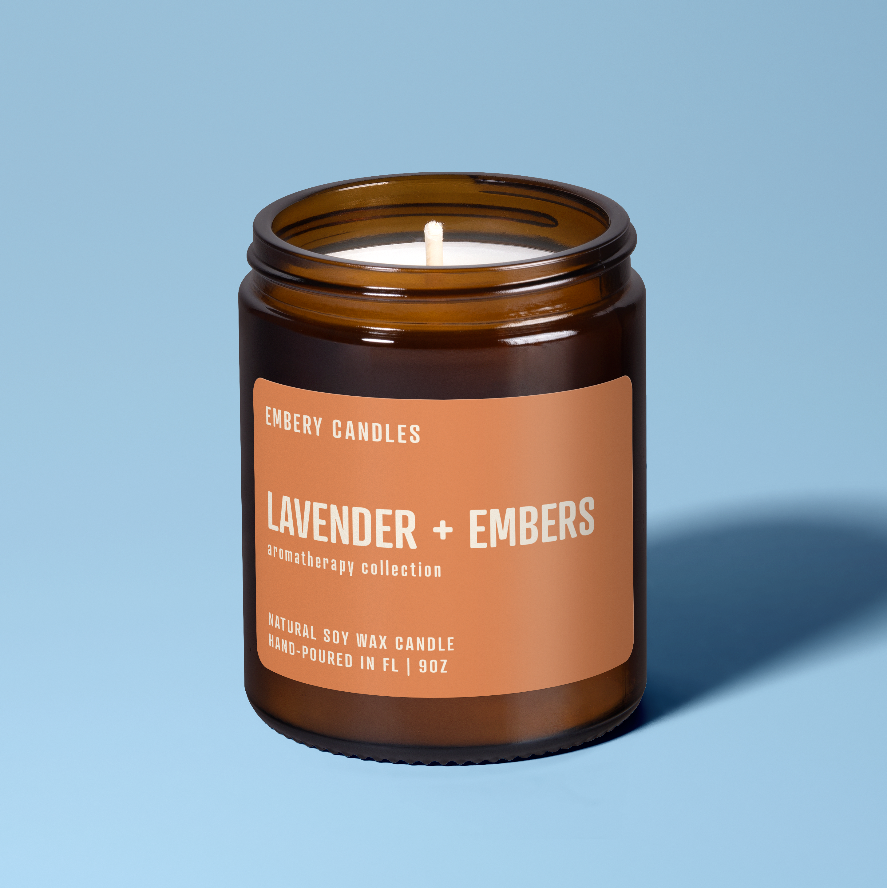 Lavender + Embers | Soy Wax Scented Candle