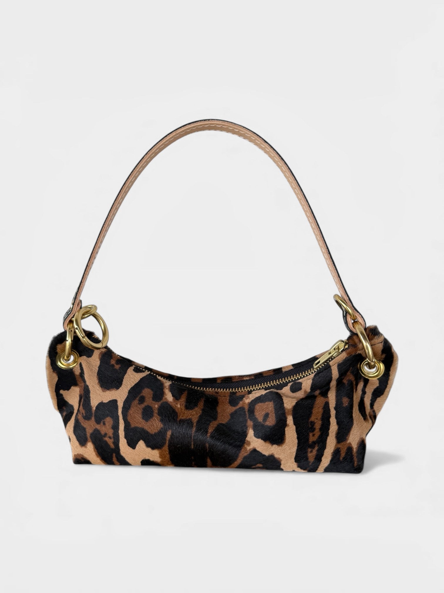 Baby Blair Shoulder Bag, Leopard Print Hair-On Hide-Available for Pre-Order