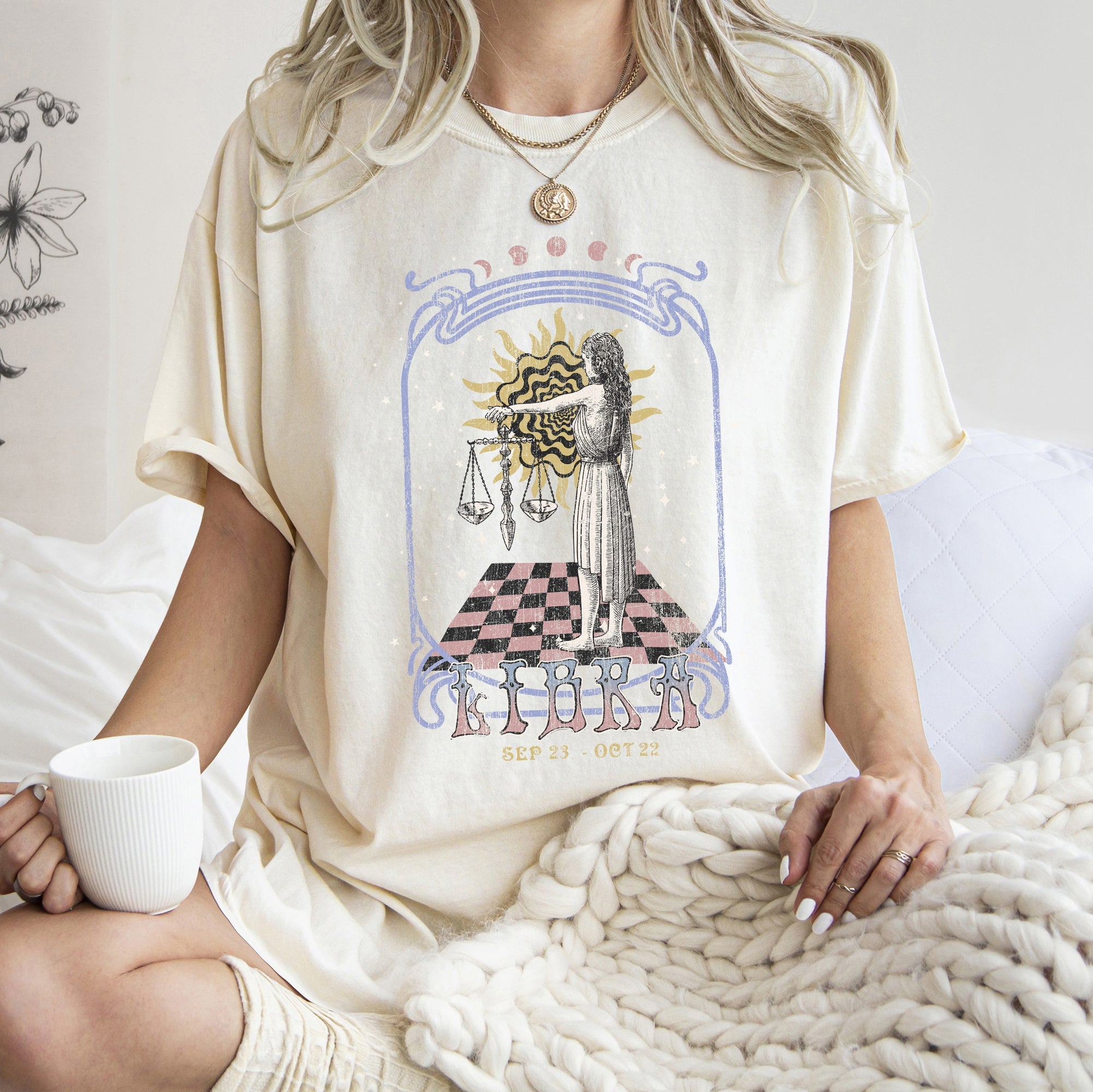 Libra Zodiac Comfort Colors Tees, Horoscope, Astrology