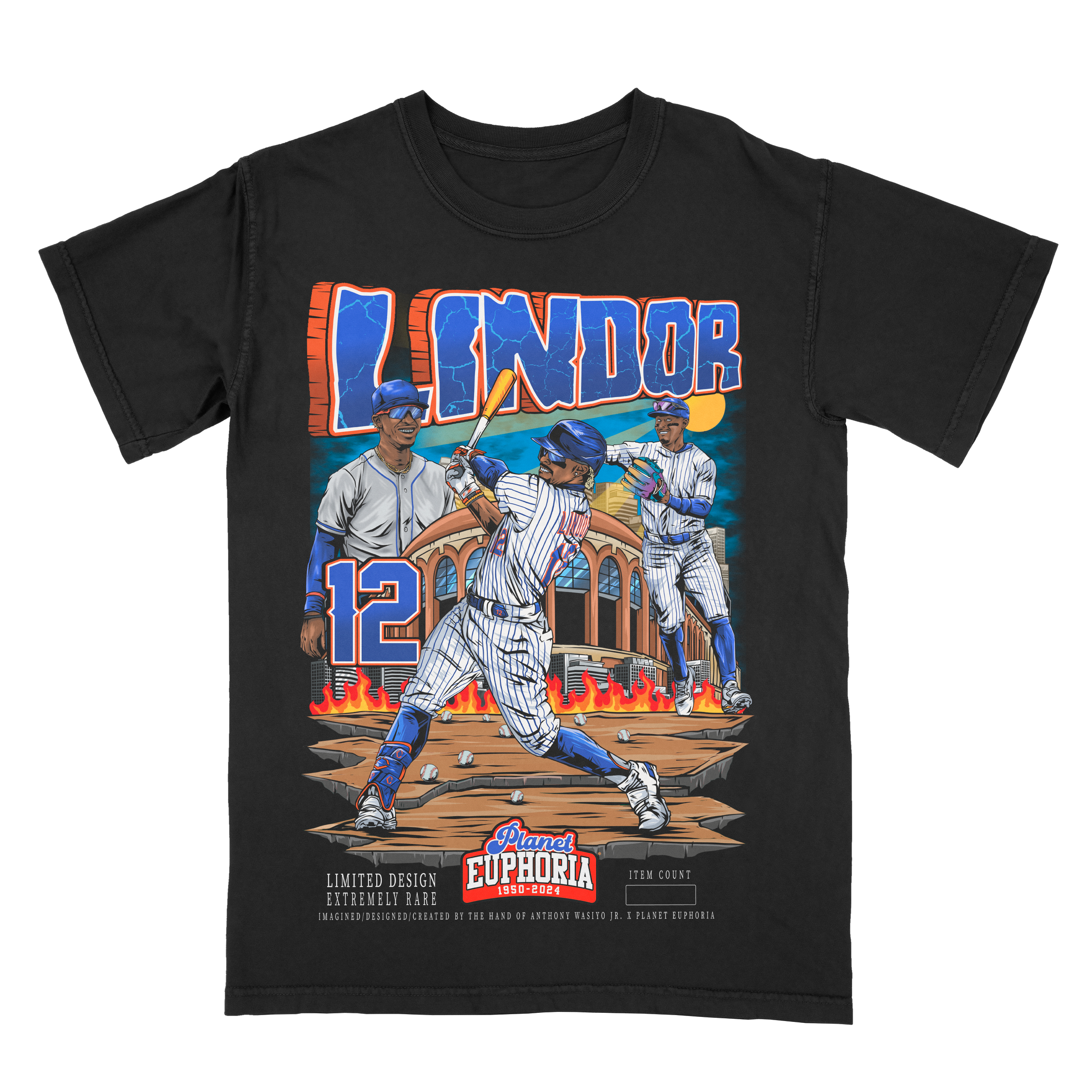 Francisco Lindor Limited Edition MLB Player Graphic T-Shirt