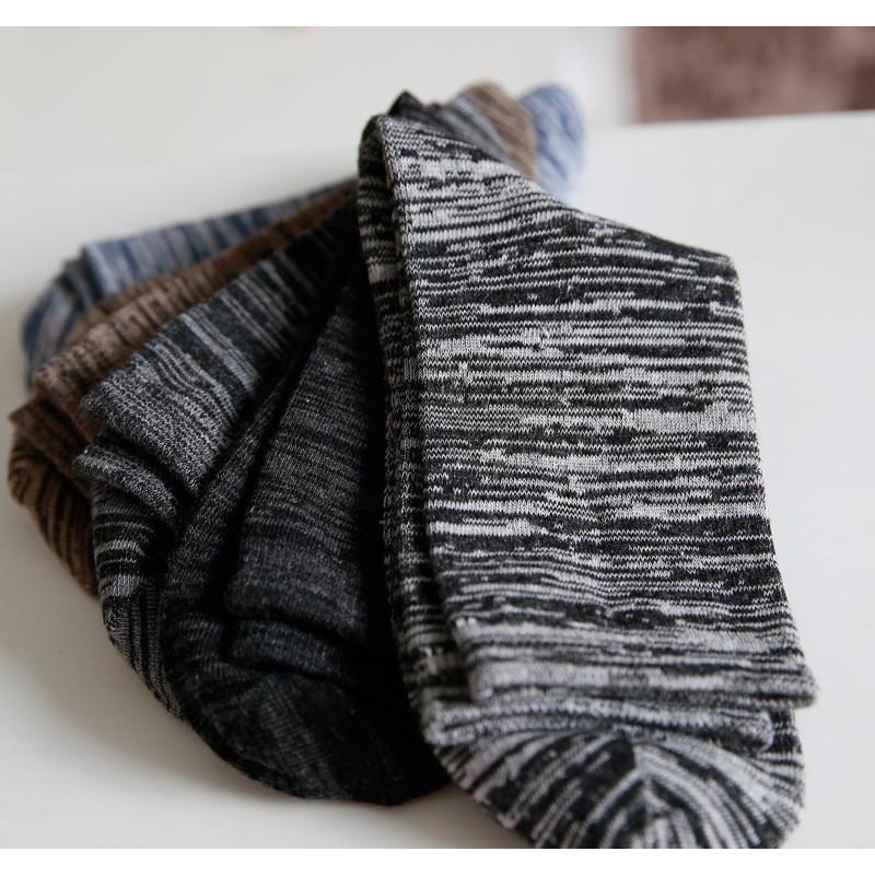 Long Cotton Stripey Collection Socks - 5 Colors