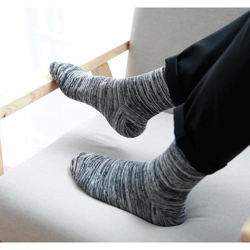Long Cotton Stripey Collection Socks - 5 Colors