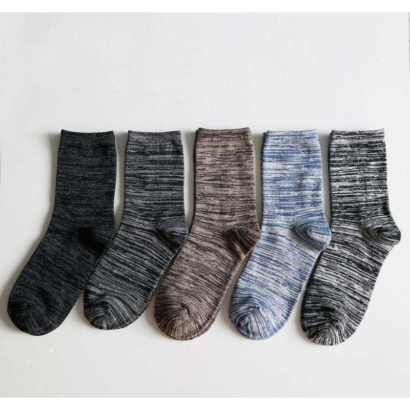 Long Cotton Stripey Collection Socks - 5 Colors