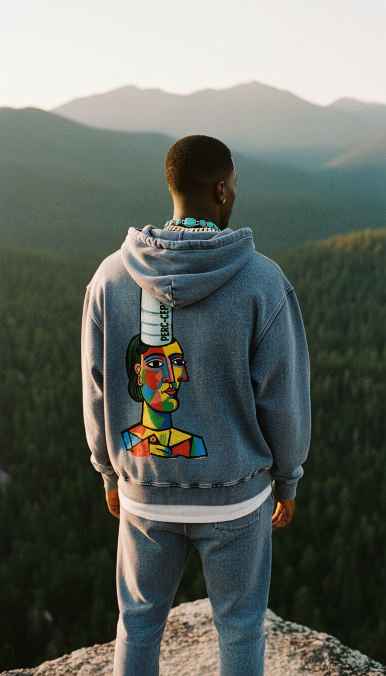 Love Bar Snow Wash Oversized Zip-Up Hoodie