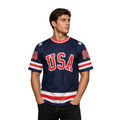 USA Hockey Adult Miracle on Ice 1980 Team Jersey Authentic Navy Tee