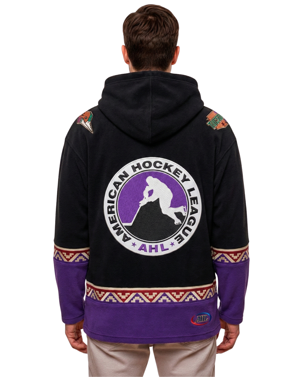 Tucson Roadrunners "Kachina" Alternate AHL Hockey Embroidered Lace Hoodie