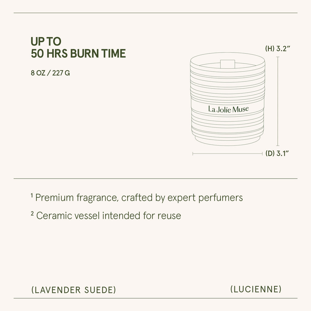 Lucienne - Lavender Suede Candle