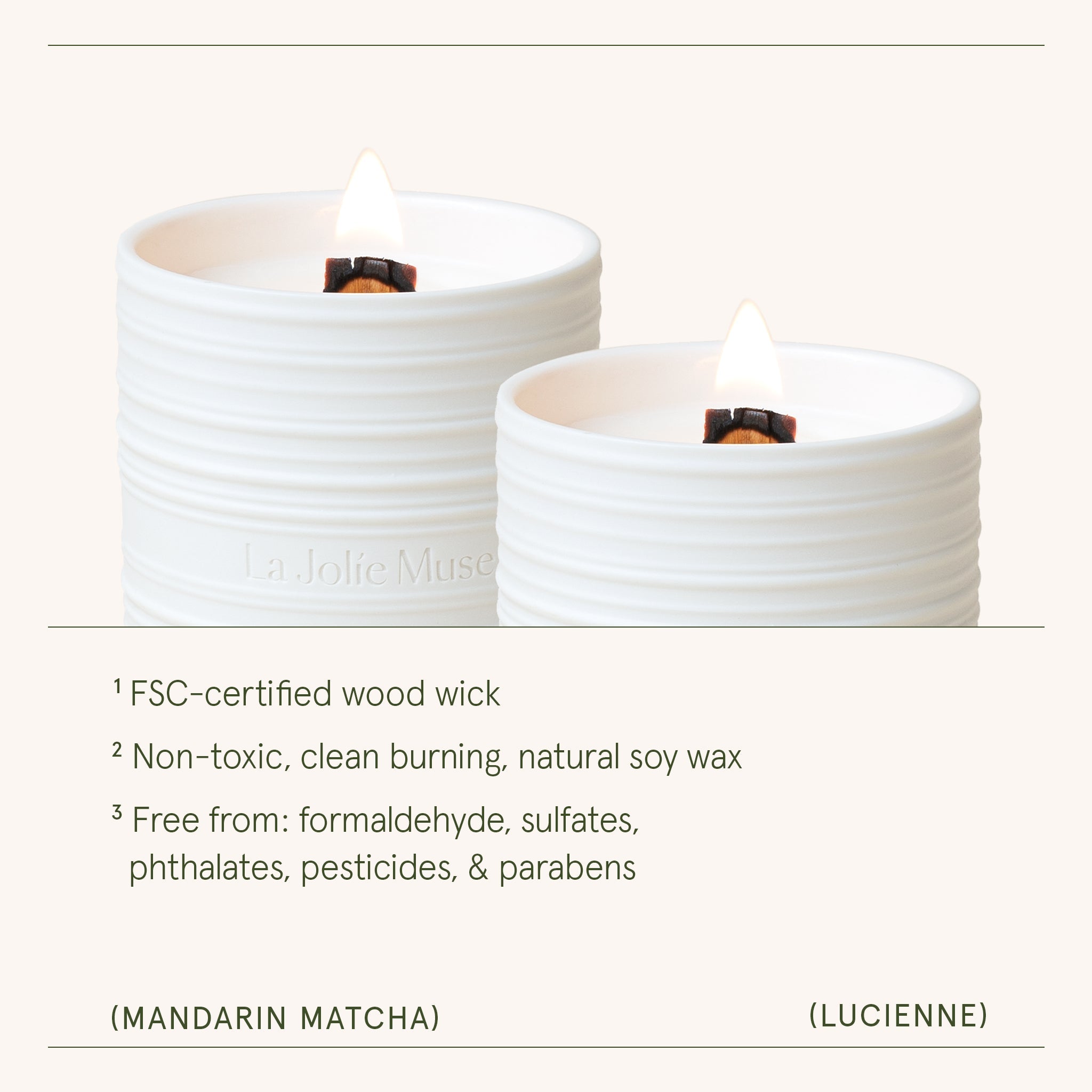Lucienne - Mandarin Matcha Candle