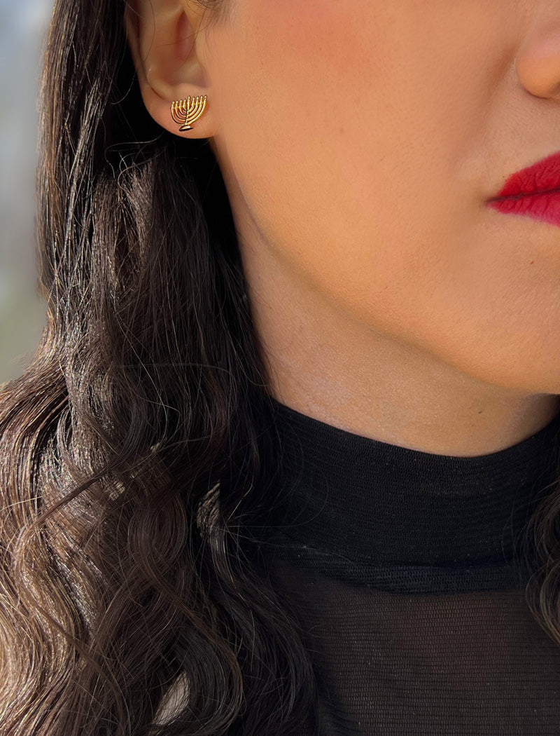MENORAH Stud Earrings