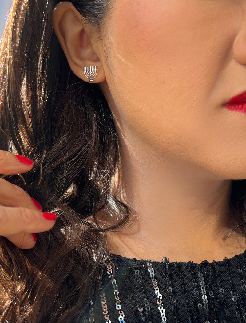 MENORAH Stud Earrings