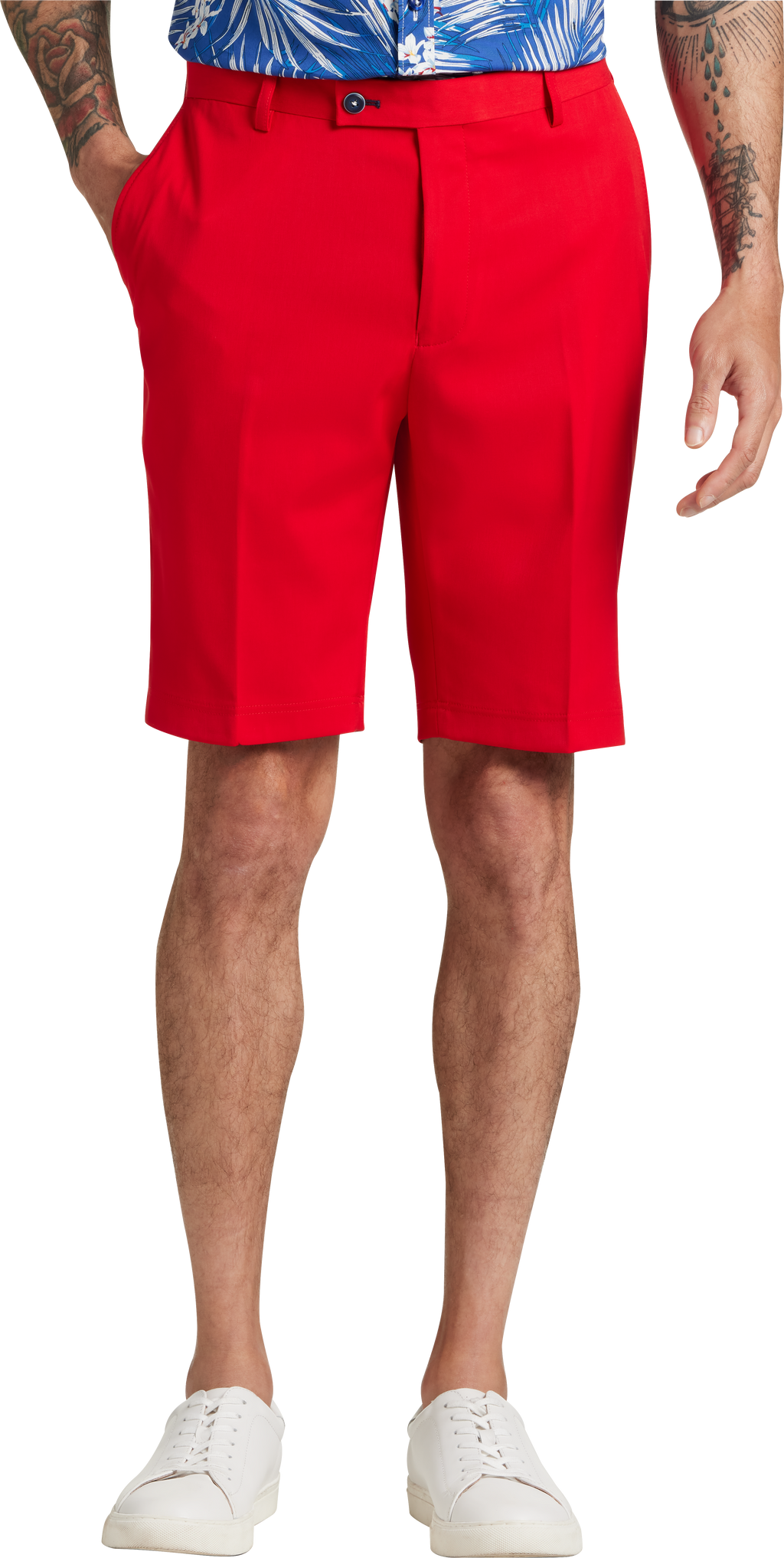 Paisley and Gray Mens Slim Fit Shorts