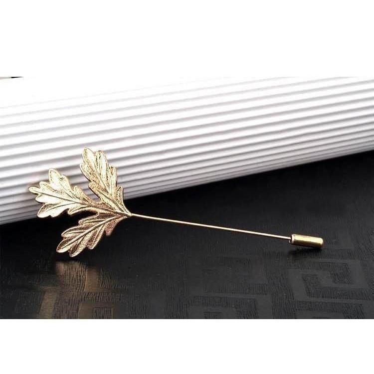 Maple Leaf Collection Brooch Boutonnieres - 2 Colors