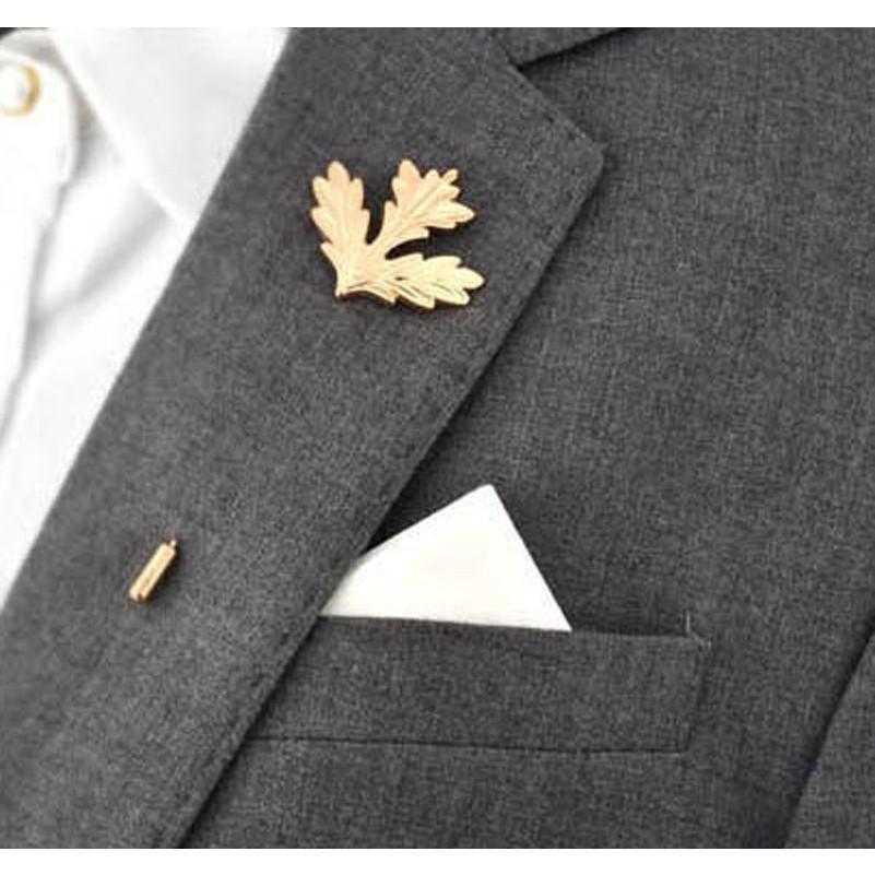 Maple Leaf Collection Brooch Boutonnieres - 2 Colors