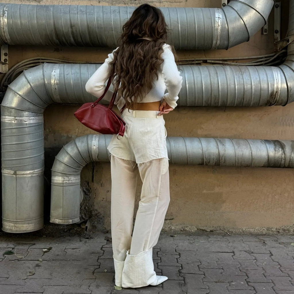 Marbella High Waist Mesh Pants
