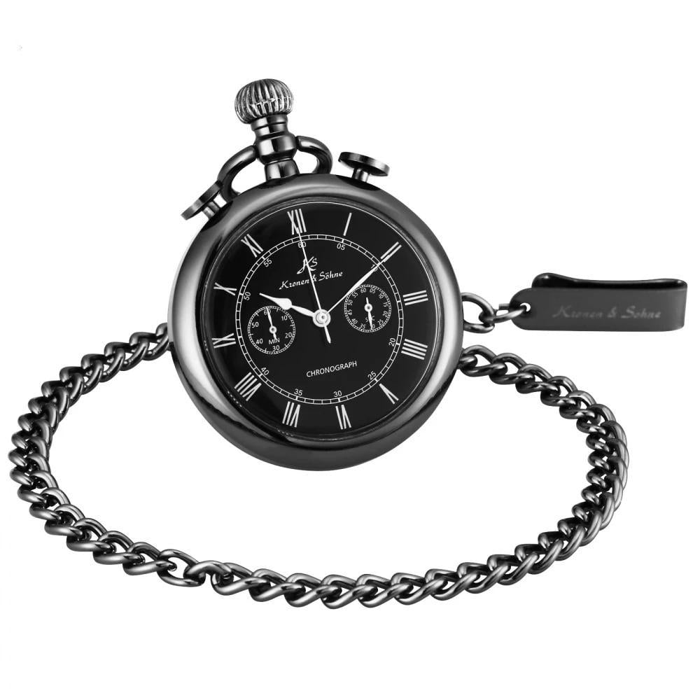 Men's Antique Chronograph Collection Pocket Watches - 3 Colors