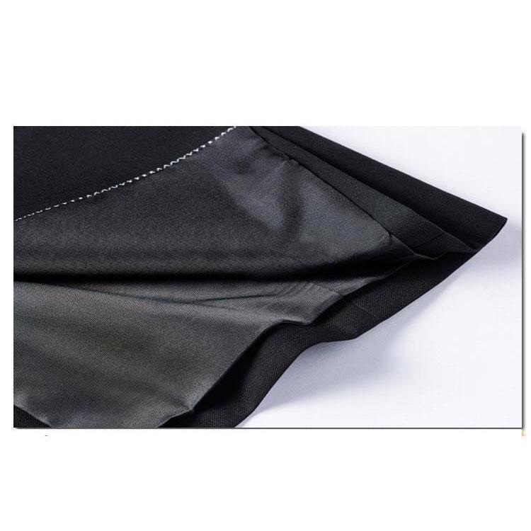 Men's Black One Button Slim Fit Suit - Two Piece