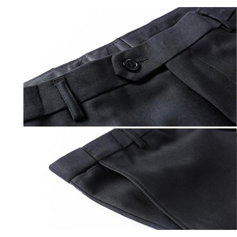 Men's Black One Button Slim Fit Suit - Two Piece