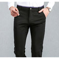 Men's Black Slim Fit Dress Pants - Multiple Sizes