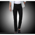 Men's Black Slim Fit Straight Jeans - Multiple Sizes